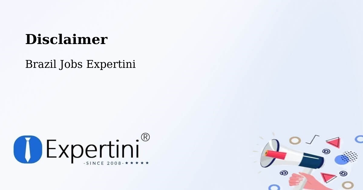 Disclaimer – São Paulo - Brazil Jobs Expertini